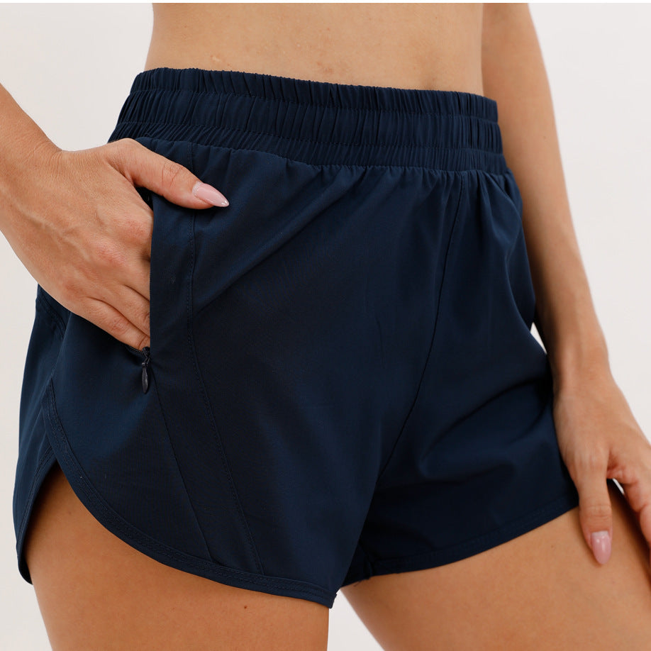 Sports Shorts With Zipper Pockets