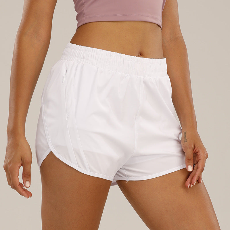 Sports Shorts With Zipper Pockets