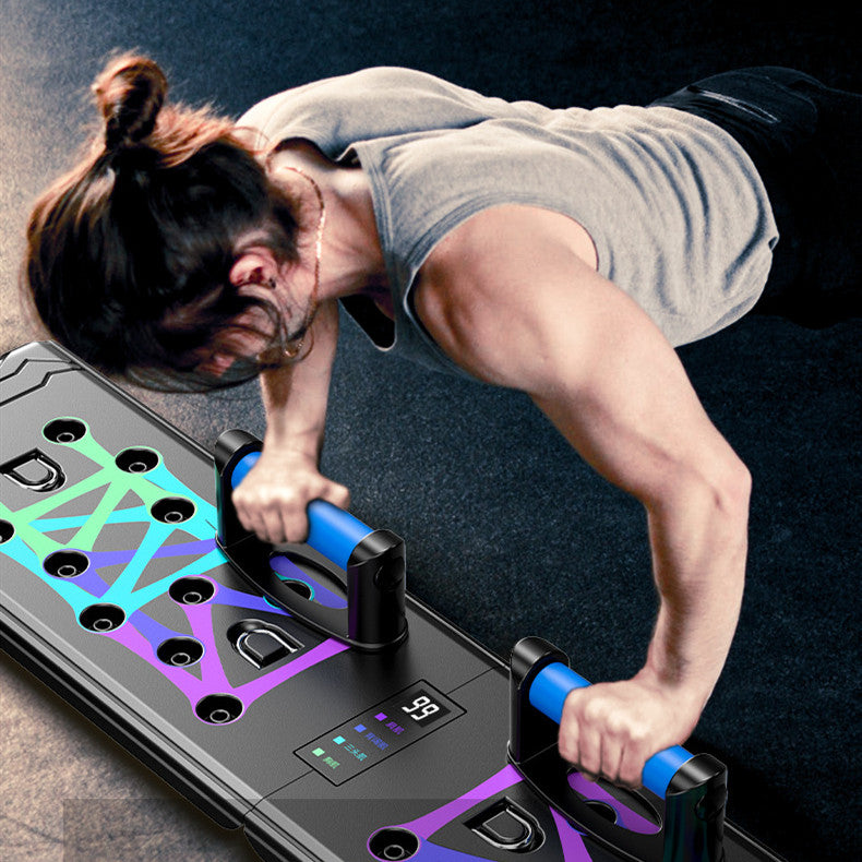 Dynamic Fitness Console for Push-Ups