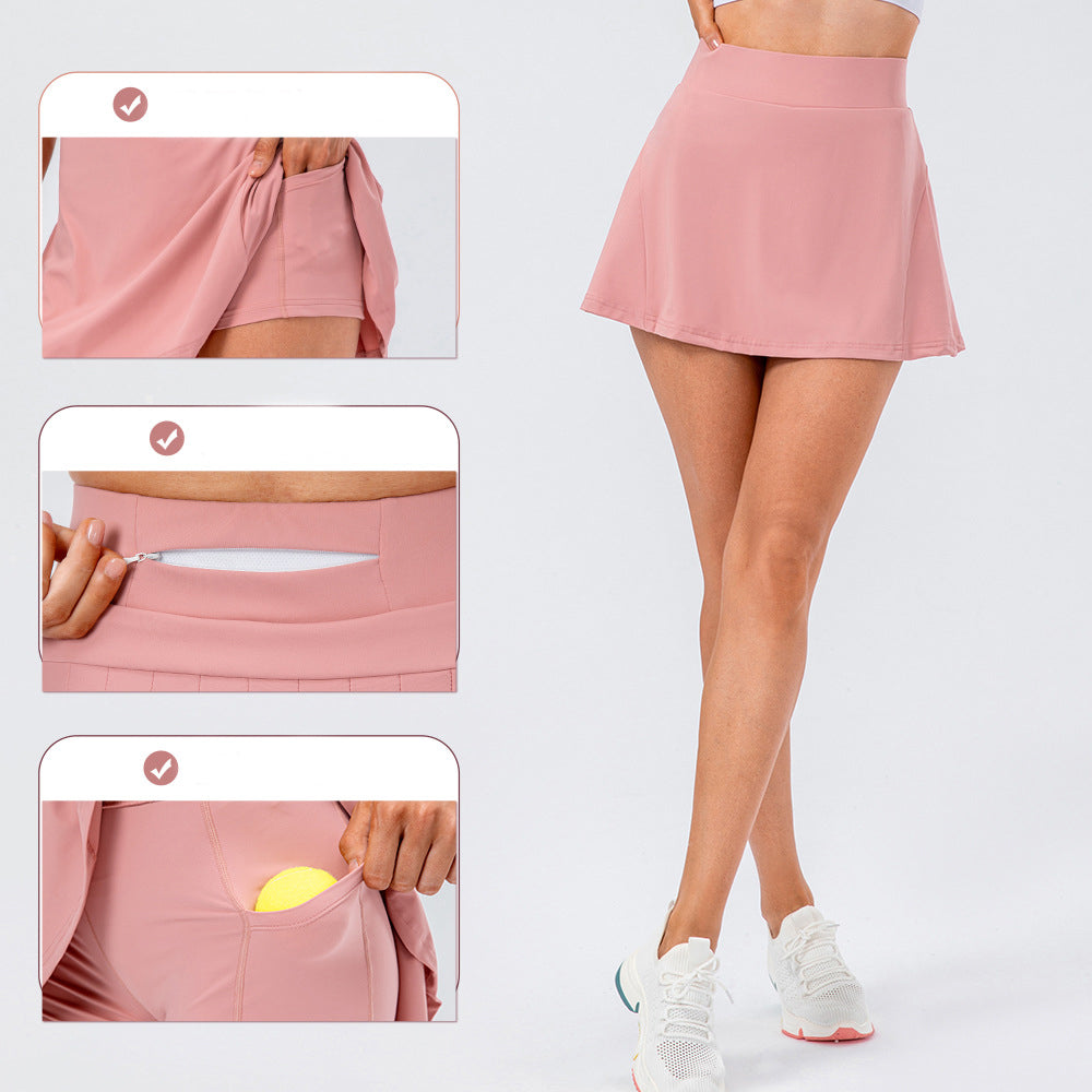 Tennis Skirt With Zipped Pocket