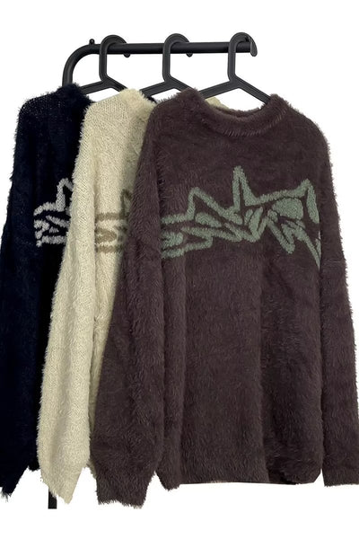 American High Street Spring Autumn Knitwear Casual Sweater