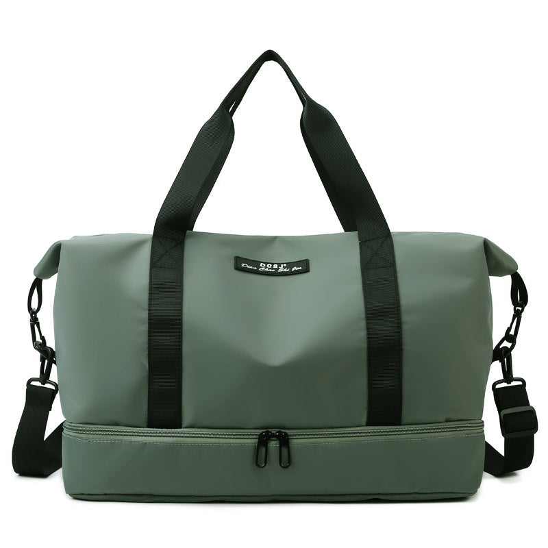 Large Capacity Duffle Bag With Shoes Compartment