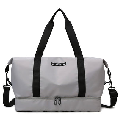 Large Capacity Duffle Bag With Shoes Compartment
